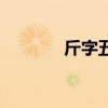 斤字五筆怎樣打（斤組詞組）