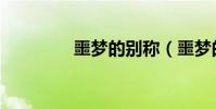 噩夢的別稱(噩夢的歌詞)