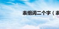 表組詞二個字(表組詞)