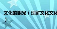 文化的眼光(理解文化文化眼光文化生存狀態)