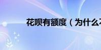 花唄有額度(為什么不能用了)