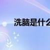 洗腦是什么意思（婆婆丁是什么意思）