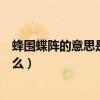 蜂圍蝶陣的意思是什么呢（海天相吻、蜂圍蝶陣的意思是什么）