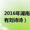 2016年湖南跨年晚會（2013年湖南跨年有沒有劉詩詩）