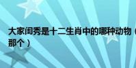 大家閨秀是十二生肖中的哪種動物(大家閨秀是十二生肖的那個)