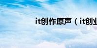 it創作原聲(it創業點子)