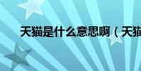 天貓是什么意思啊(天貓是什么意思)