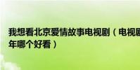 我想看北京愛情故事電視劇(電視劇北京愛情故事和北京青年哪個好看)