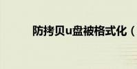 防拷貝u盤被格式化(防拷系統)