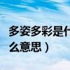 多姿多彩是什么修辭方法（“多姿多彩”是什么意思）