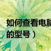 如何查看電腦主板的型號（如何查看電腦主板的型號）