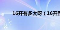 16開有多大呀(16開到底是多大)