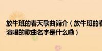 放牛班的春天歌曲簡介(放牛班的春天的男主角與一位女孩演唱的歌曲名字是什么嘞)