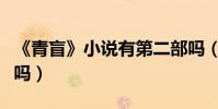《青盲》小說有第二部嗎(電視劇會拍第二季嗎)
