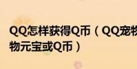 QQ怎樣獲得Q幣(QQ寵物如何獲得Q點或寵物元寶或Q幣)