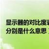 顯示器的對比度表示什么（液晶顯示器對比度與動態對比度分別是什么意思）