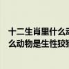 十二生肖里什么動物是生性狡猾又忠心誠信（十二生肖里什么動物是生性狡猾又忠心）