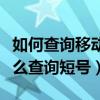 如何查詢移動虛擬網短號（浙江移動虛擬網怎么查詢短號）