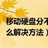 移動硬盤分不了區（移動硬盤分區打不開有什么解決方法）