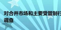 對合并市場和主要受管制行業的監管進行深入調查