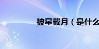 披星戴月(是什么 意思)