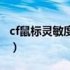 cf鼠標靈敏度調多少好（cf鼠標靈敏度調多少）
