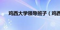 雞西大學領導班子(雞西大學怎么樣)