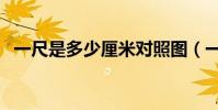 一尺是多少厘米對照圖(一尺是多少厘米)