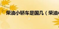 柴油小轎車是國幾(柴油小轎車有哪些)