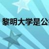 黎明大學是公辦或私立（黎明大學是本科嗎）