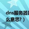 dns服務器是什么怎么填（DNS服務器是什么意思?）