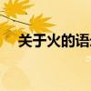 關于火的語錄（原火生經典語錄有哪些）