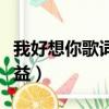 我好想你歌詞含義異地戀（我好想你歌詞潘廣益）