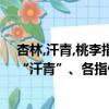 杏林,汗青,桃李指什么?（“杏林”、“桃李”、“高足”、“汗青”、各指什么）