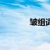 皺組詞語有哪些（皺組詞語）