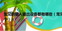 常見的輸入輸出設備都有哪些(常見的輸入輸出設備(各五個))