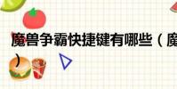 魔獸爭霸快捷鍵有哪些(魔獸爭霸快捷鍵大全)