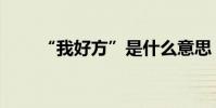 “我好方”是什么意思(出處哪里)