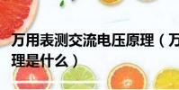 萬用表測交流電壓原理(萬用表測交流電壓原理是什么)