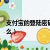 支付寶的登陸密碼忘了怎么能登陸（支付寶的登陸密碼是什么）