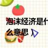 泡沫經濟是什么意思舉例說明（泡沫經濟是什么意思）
