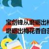 寶劍鋒從磨礪出梅花香自苦寒來的含義是什么（“寶劍鋒從磨礪出梅花香自苦寒來的”這句話的含義）