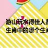 游山玩水得佳人是指什么生肖（游山玩水得佳人！是指十二生肖中的哪個生肖）