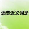 迷戀近義詞是什么意思（迷戀近義詞是什么）