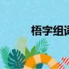 梧字組詞大全100個（梧字組詞）