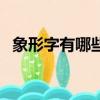 象形字有哪些五年級下冊（象形字有哪些）