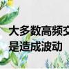 大多數高頻交易者都是在對波動做出反應而不是造成波動