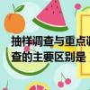 抽樣調查與重點調查的主要區別是什么（抽樣調查與重點調查的主要區別是）