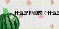 什么是排酸肉(什么是PU材料)