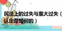 民法上的過失與重大過失(民法中的重大過失認定是如何的)